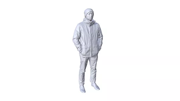 Человек в зимней одежде